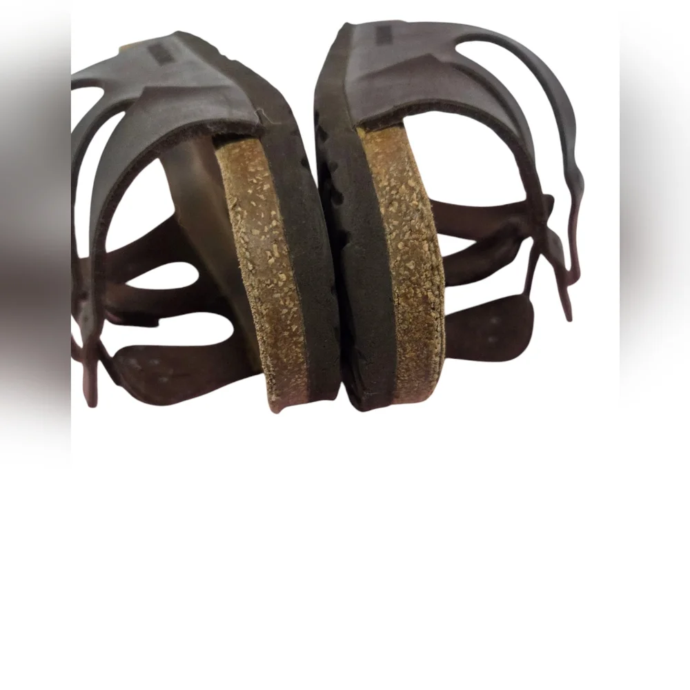 Birkenstock Dark Brown Triple Strap Sandals - Picture 5 of 13